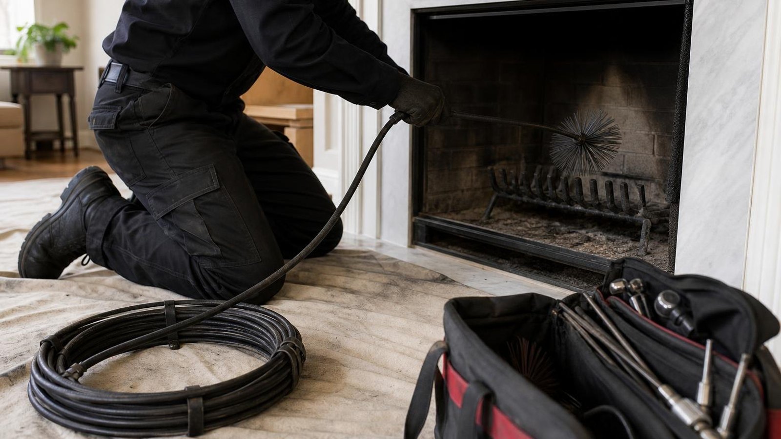 Local chimney sweep & inspection for Milford homes